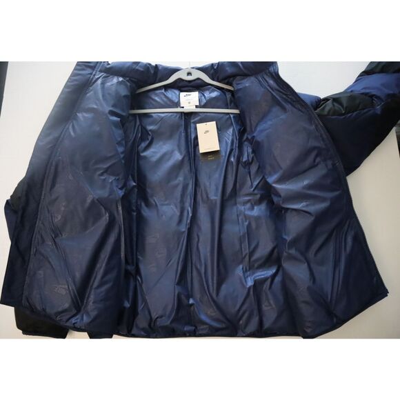 Nike FZ0865-410 Men's Sz XL Blue/Black Checkered Therma-FIT Puffer Jacket - Picture 15 of 16